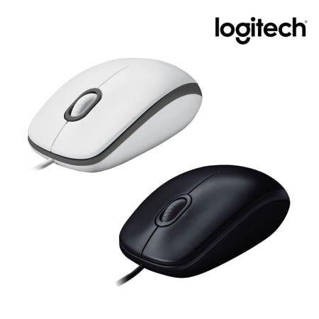 [국내정품] 로지텍코리아 M100r USB 유선 마우스 좌우대칭형 디자인으로 왼손잡이도 사용가능