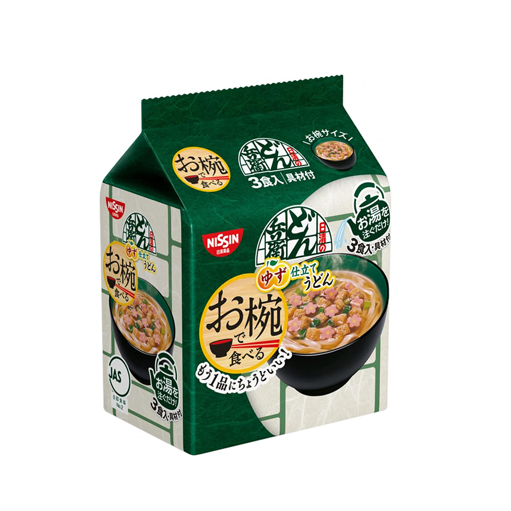 닛신 밥그릇으로 먹는 돈베이 우동 3개입