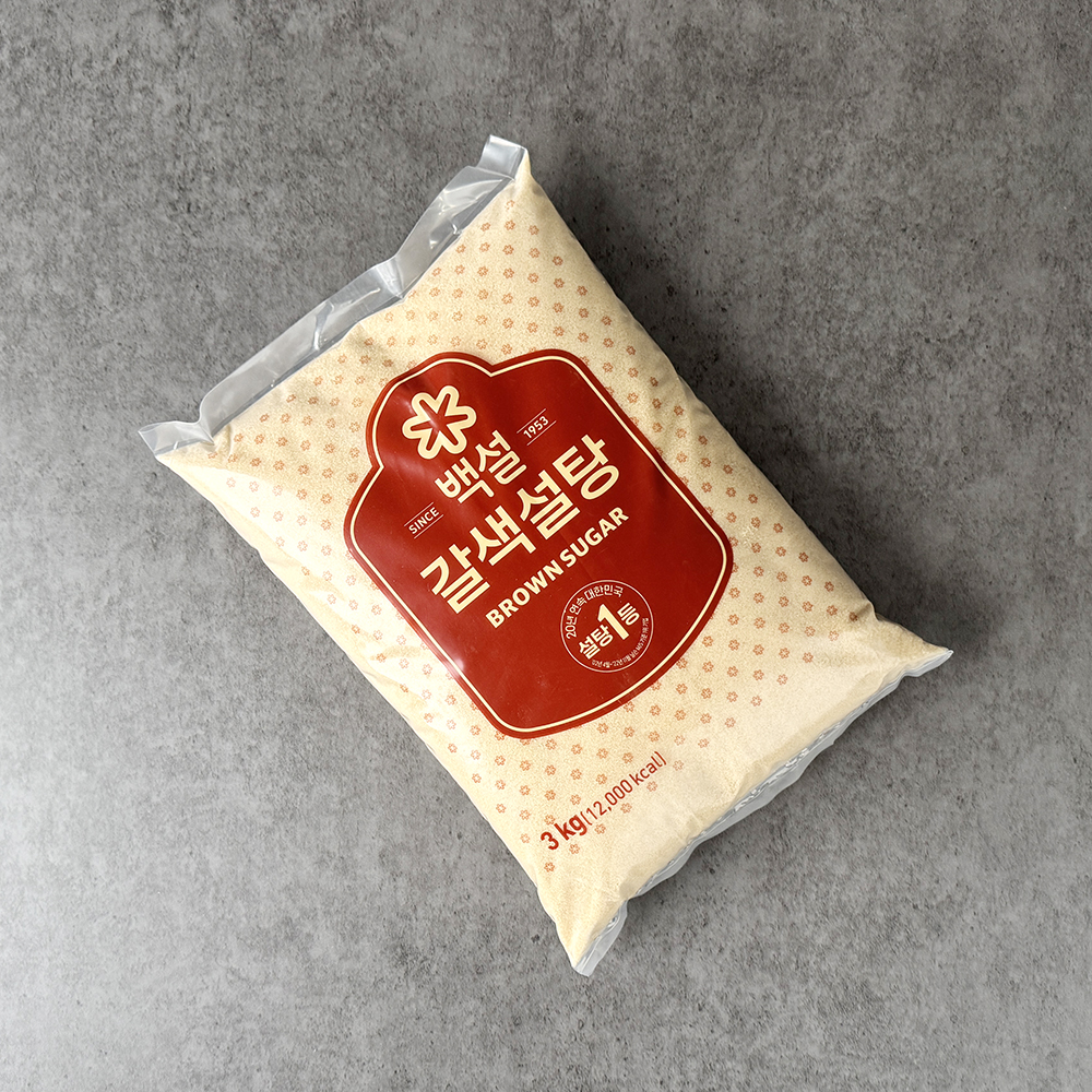 CJ 제일제당 백설 갈색설탕 3kg 업소용 황백당 황설탕 - 상세 이미지 2