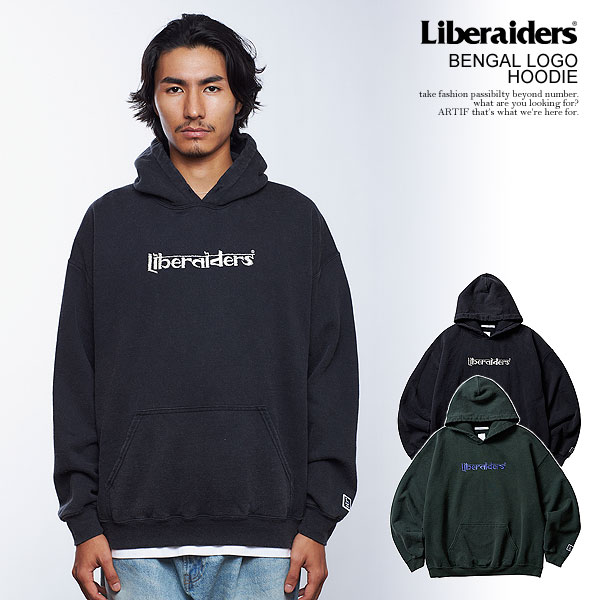 리버레이더스 BENGAL LOGO HOODIE 벵갈 로고 후드 703012401 블랙 그린 - 상품 이미지
