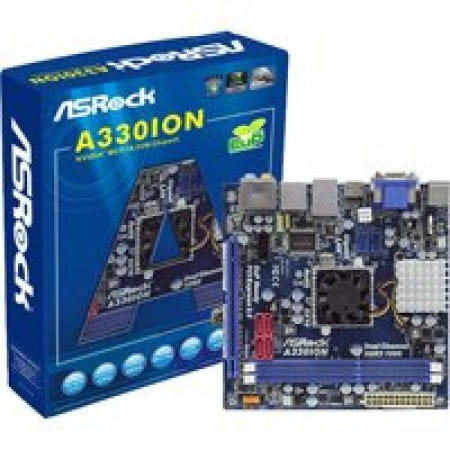[해외]ASRock Atom 듀얼 코어 330/DVI&HDMI/A&V&GbE/Mini-ITX 마더보드 A330ION