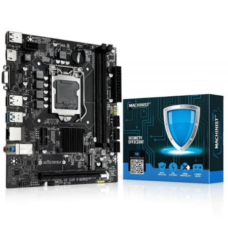 Machinist [해외]MACHINIST LGA 1151 마더보드, H110 (인텔 6세대/7세대) 게이밍 데스크탑 마더보드 (I-ITX, PCIe 2.0, DDR4, NVME/SAT B75+28