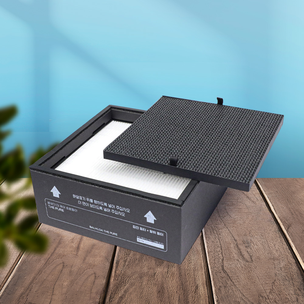 [호환] 발뮤다 더 퓨어 필터 세트 A01B-P100 A01B-WH GR 하우스필터