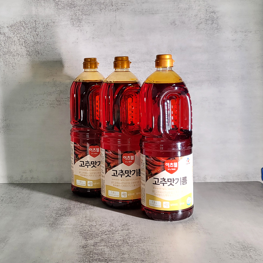 이츠웰 고추맛기름 고추씨 고추기름 업소용 1.8L x 8개 - 상세 이미지 4
