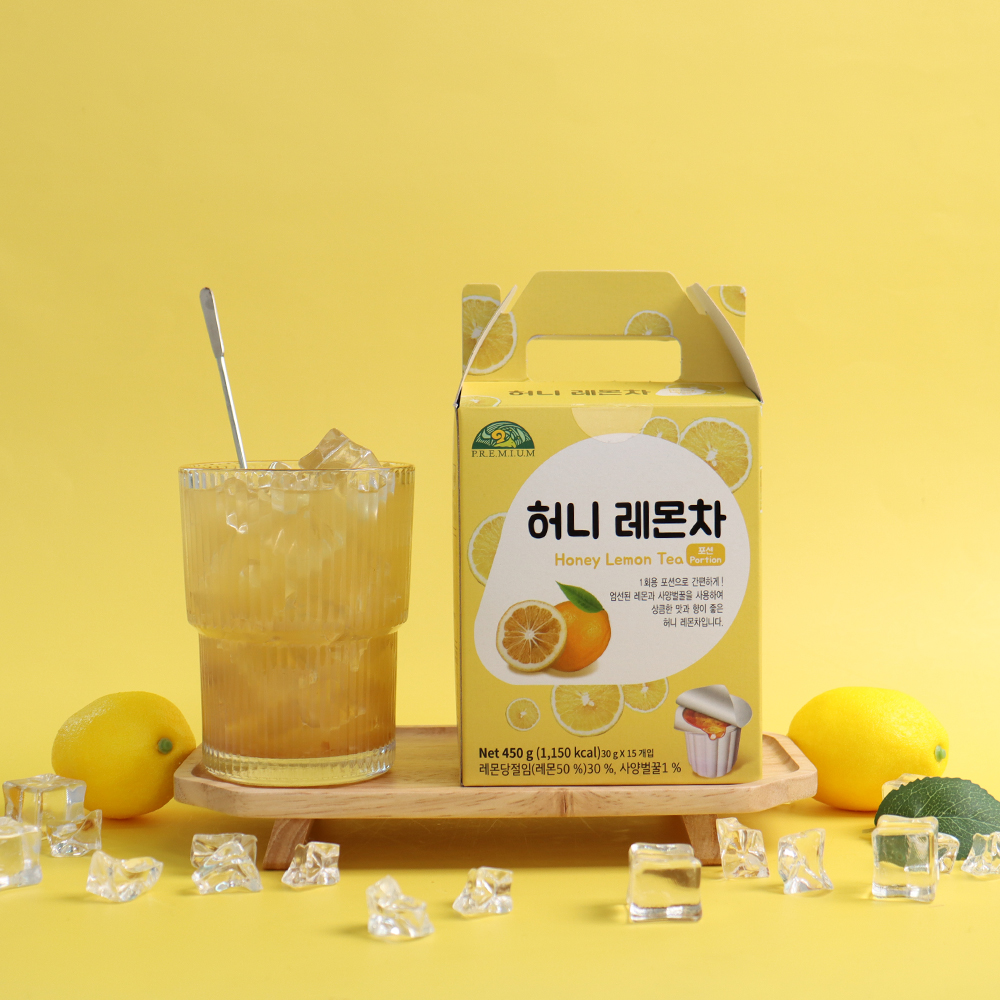 꿀 들어간 허니 레몬차 포션 15개입 캡슐 레몬청 - 상세 이미지 3