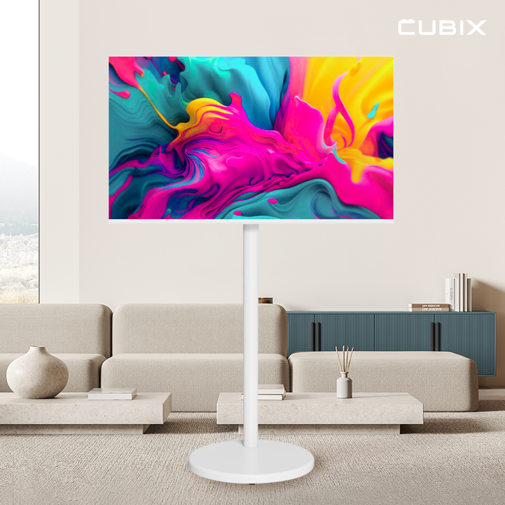 무빙큐빅스 삼탠바이미 화이트에디션 81cm(32인치) FHD QLED 스마트티비 X2 셋트 이동식 TV 삼텐 중소바이미 제품 이미지