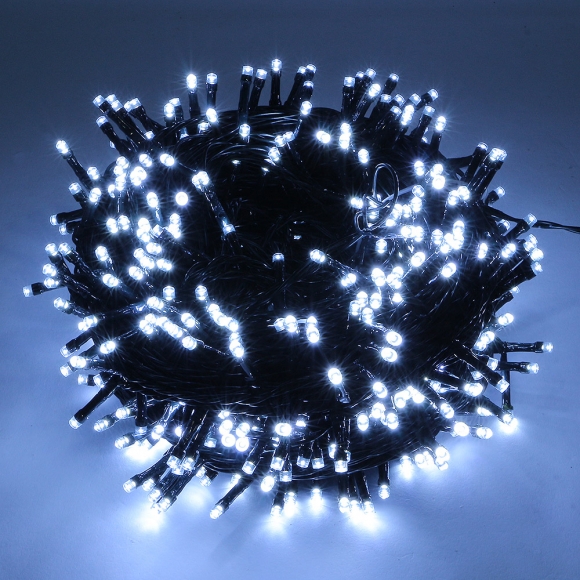 야외줄조명 크리스마스 전등 트리조명 300구 30M 녹색선 백색