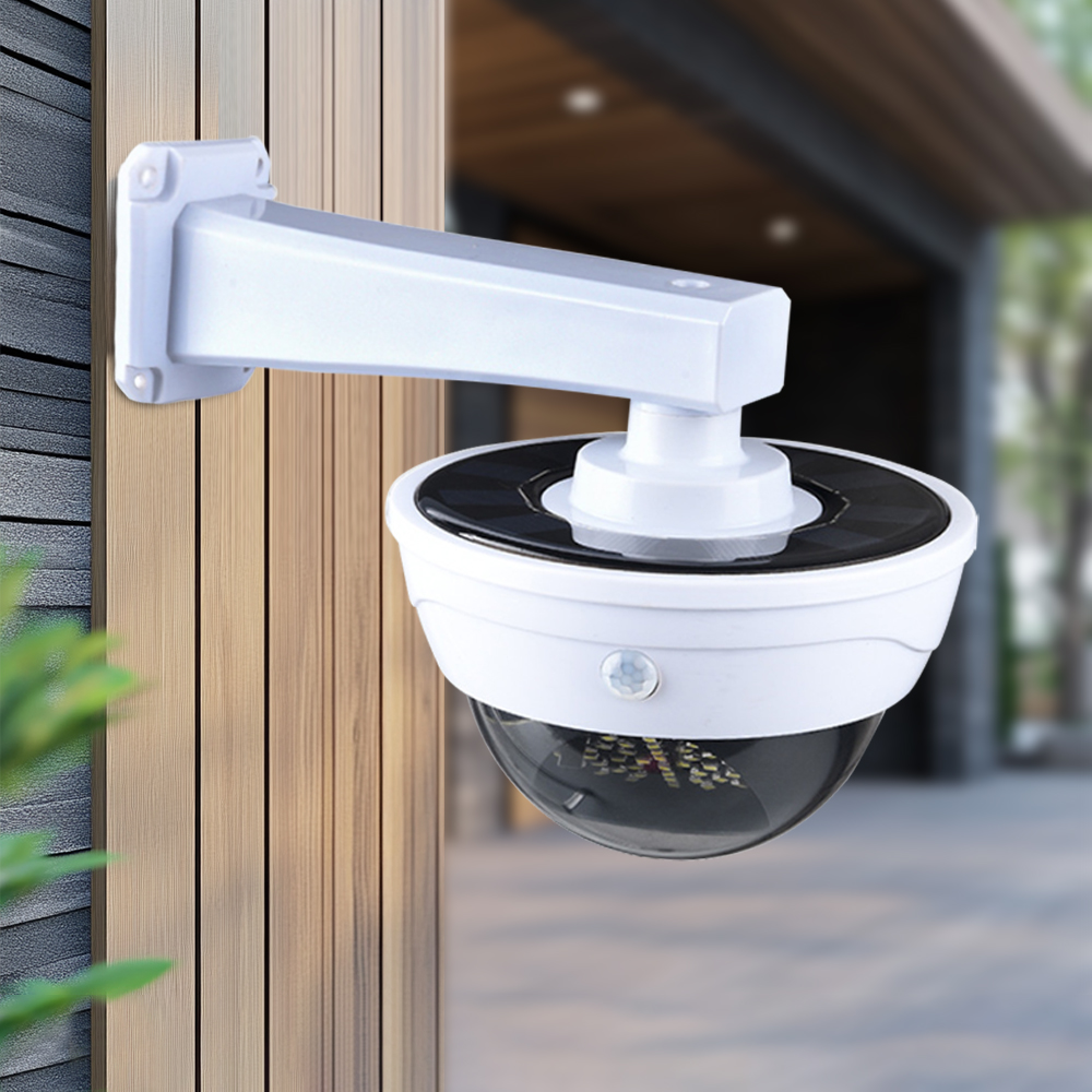 모형 CCTV 가짜 카메라 모조 태양광 감시 방범등 태양열 돔형 설치 - 상세 이미지 2