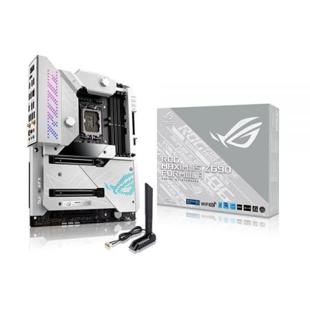 에이수스 [해외]ASUS ROG 막시무스 Z690 포뮬라(Wi-Fi 6E) LGA1700(인텔 12세대) ATX 수냉 게이밍 마더보드 PCIe 5.0 DDR5 20+1 파워 스테이지 라이브