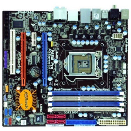 애즈락 [해외]ASRock LGA1156/ 인텔 P55/ DDR3/ 쿼드 CrossFireX/A&GBE/MATX 마더보드 P55M PRO