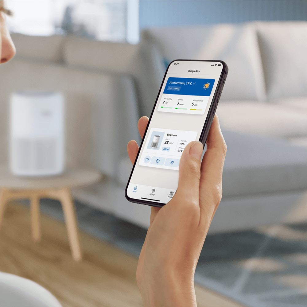 필립스 퓨어 프로텍트 미니 900시리즈 앱연동 공기청정기 화이트 AC0950/10