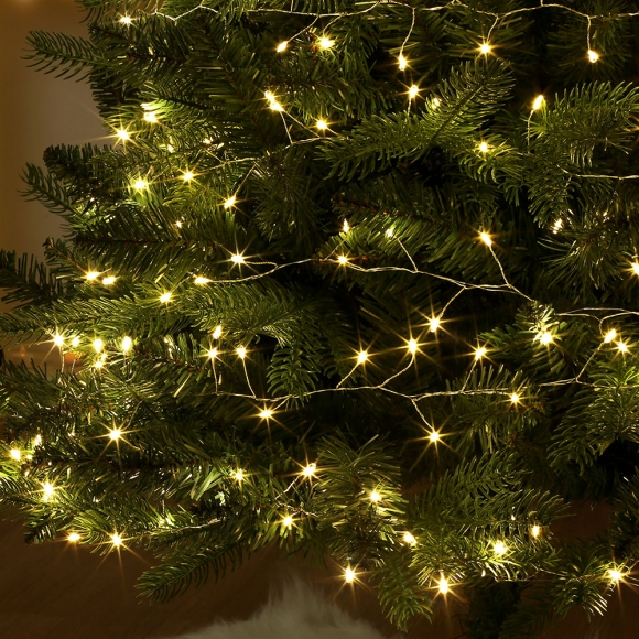 크리스마스 LED 지네조명 야외트리전구 500구 전원잭x 실버선