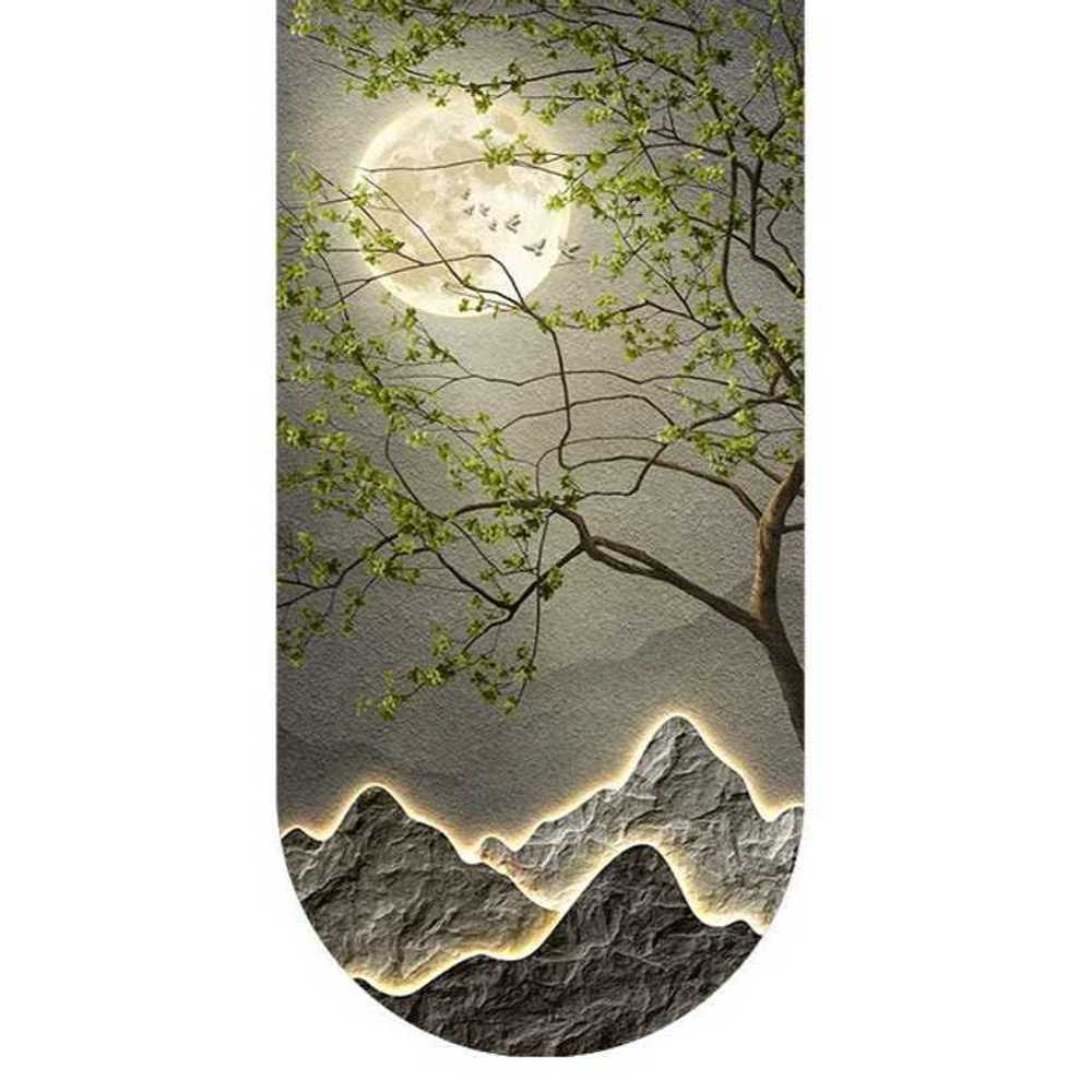 LED 액자 풍경 그림 로비 카페 라이트 현관 벽화 달빛 70x140CM - 상품 이미지