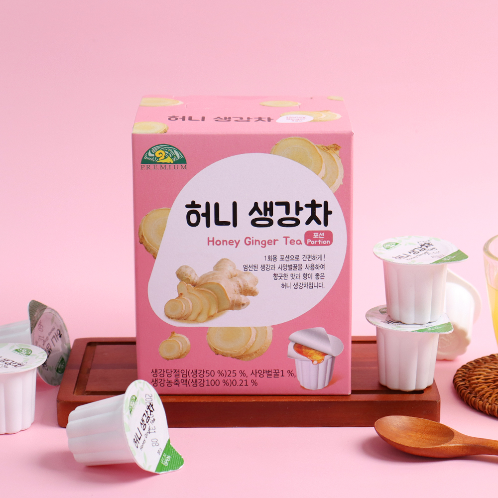 꿀 들어간 허니 생강차 포션 15개입 캡슐 생강청