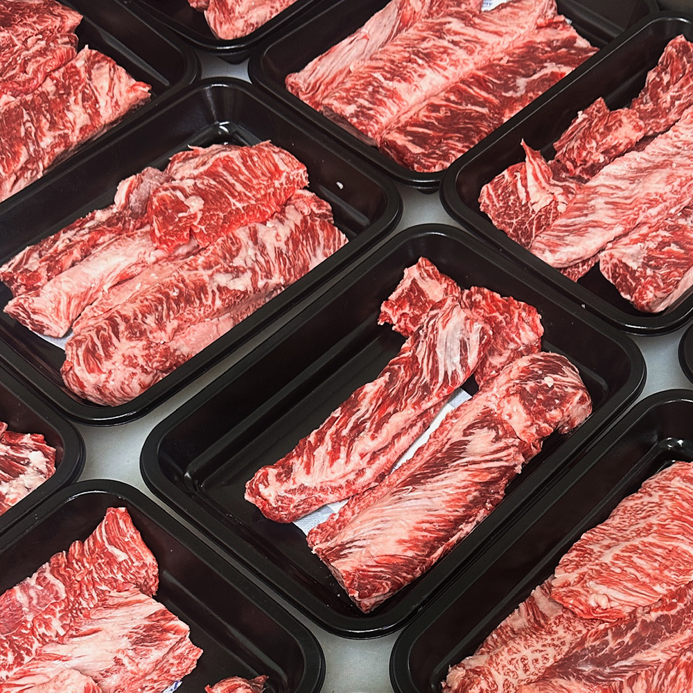 투뿔한우 통 갈비살 양지 꽃등심 채끝 캠핑고기 소고기구이 마장동 - 상세 이미지 4