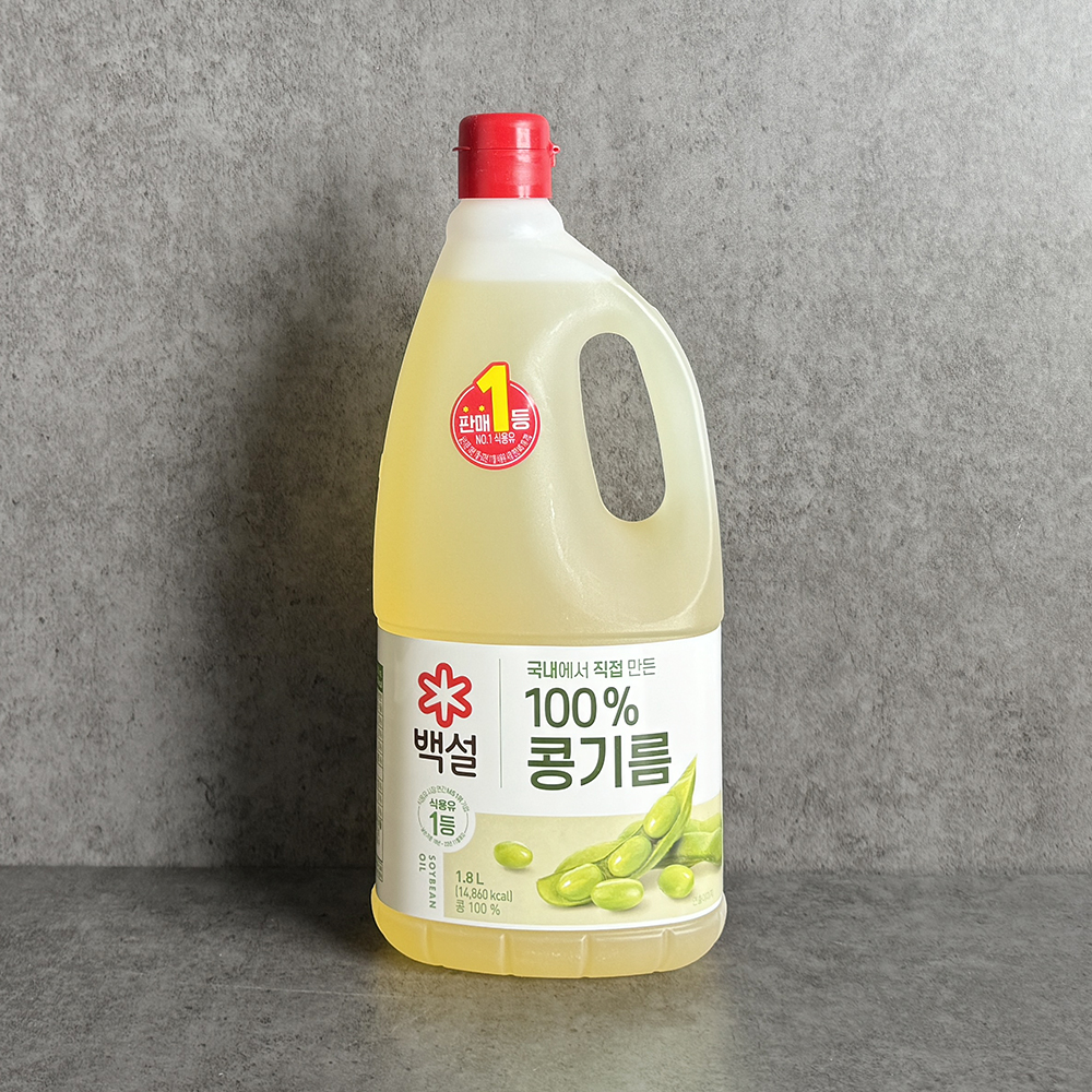 CJ제일제당 백설 콩기름 식용유 대두유 1.8L, 1개