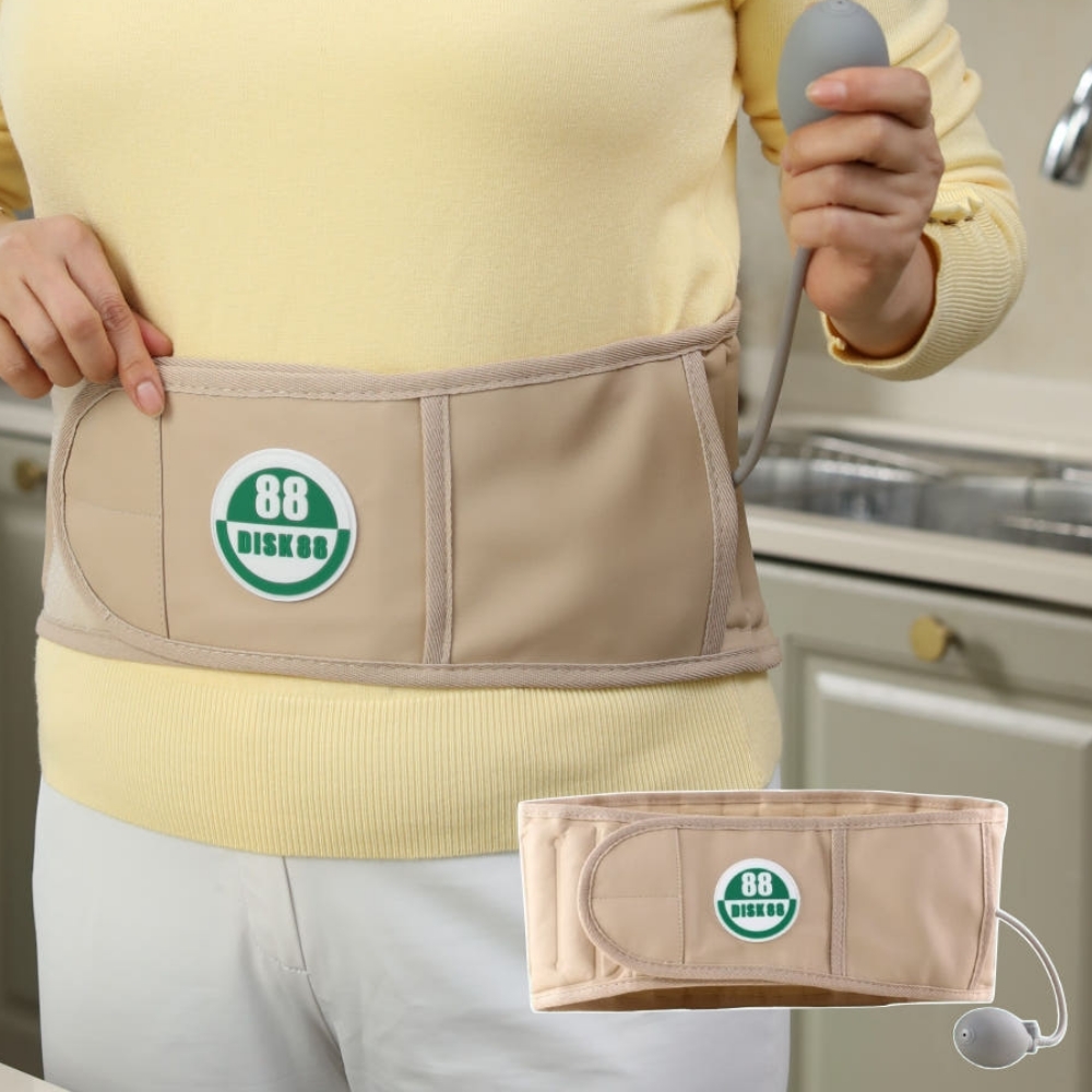 디스크88 허리견인기 DISK 공기주입 자세교정밴드 바른자세 허리교정기