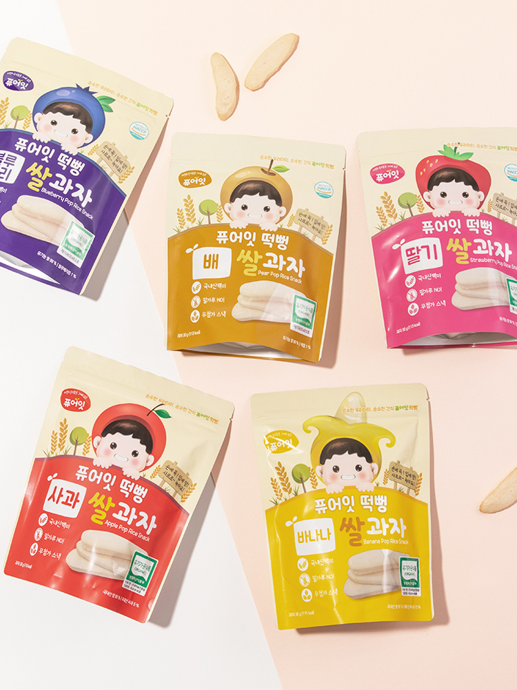 퓨어잇 유기농 아이 간식 롱스틱 6봉 외 10종 떡뻥 과일 칩 아기 유아 과자