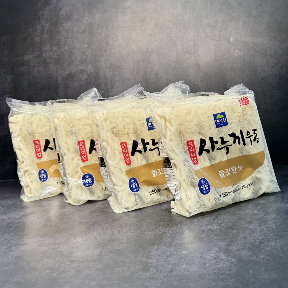 면사랑 프리미엄 사누끼우동면 쫄깃한맛 냉동 우동면 사리 1150g, 8개 - 상세 이미지 5
