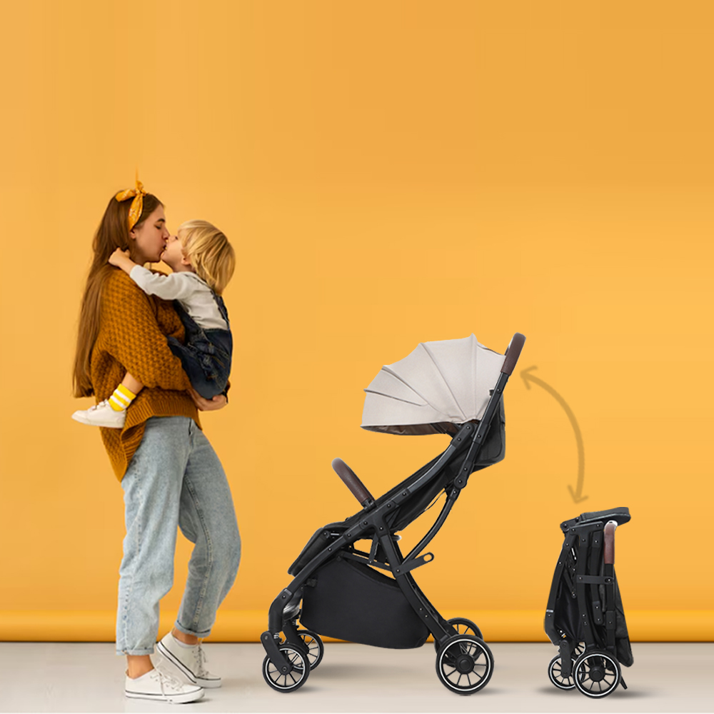 에어보스 트롤 오토폴딩 기내반입형 휴대용 유모차