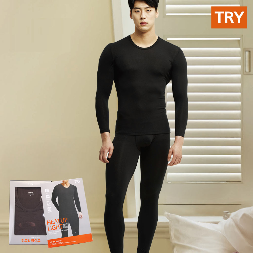 트라이 남자내복 발열내의 기모 겨울 보온 남성 내의세트 쌍방울 히트텍 상세 이미지 4