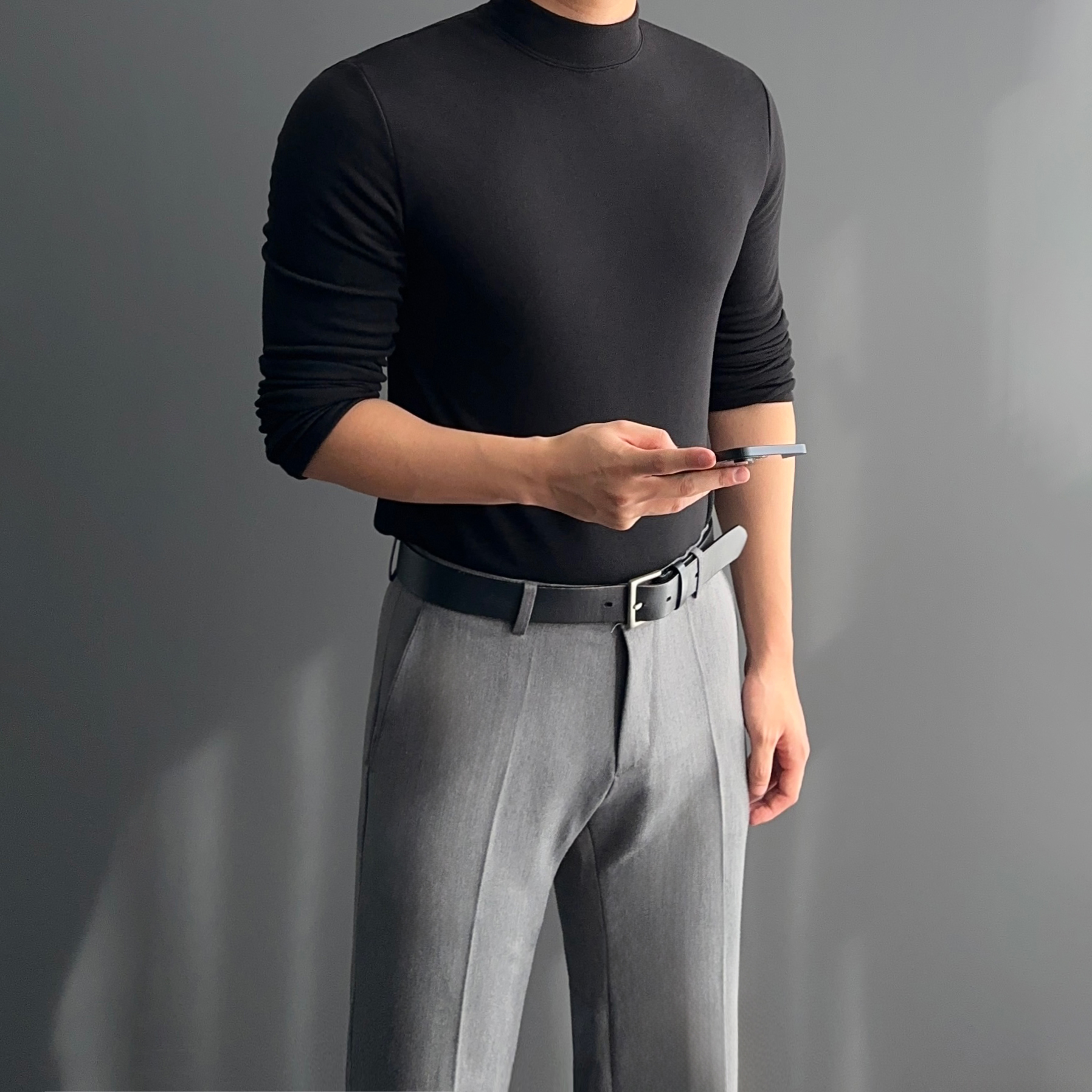 1+1 남자반목폴라 남자반폴라 반터틀넥 - 상세 이미지 5