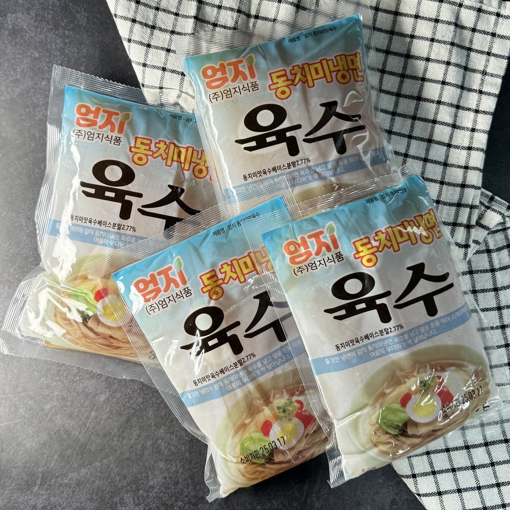 엄지식품 엄지 동치미 냉면 육수 340g 30개 물 비빔 냉면 업소용