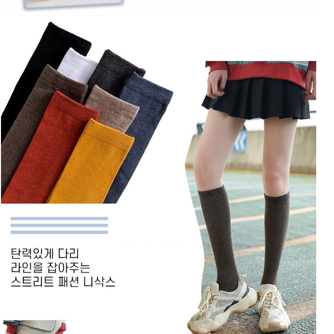 골프롱삭스 여자 골프 긴 양말 여성 테니스니삭스 - 상세 이미지 2
