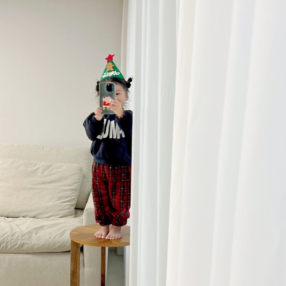 아기랑커플룩 크리스마스 모녀 커플룩 의상 패밀리 극세사 수면 잠옷 편한 바지 파자마 - 상세 이미지 4