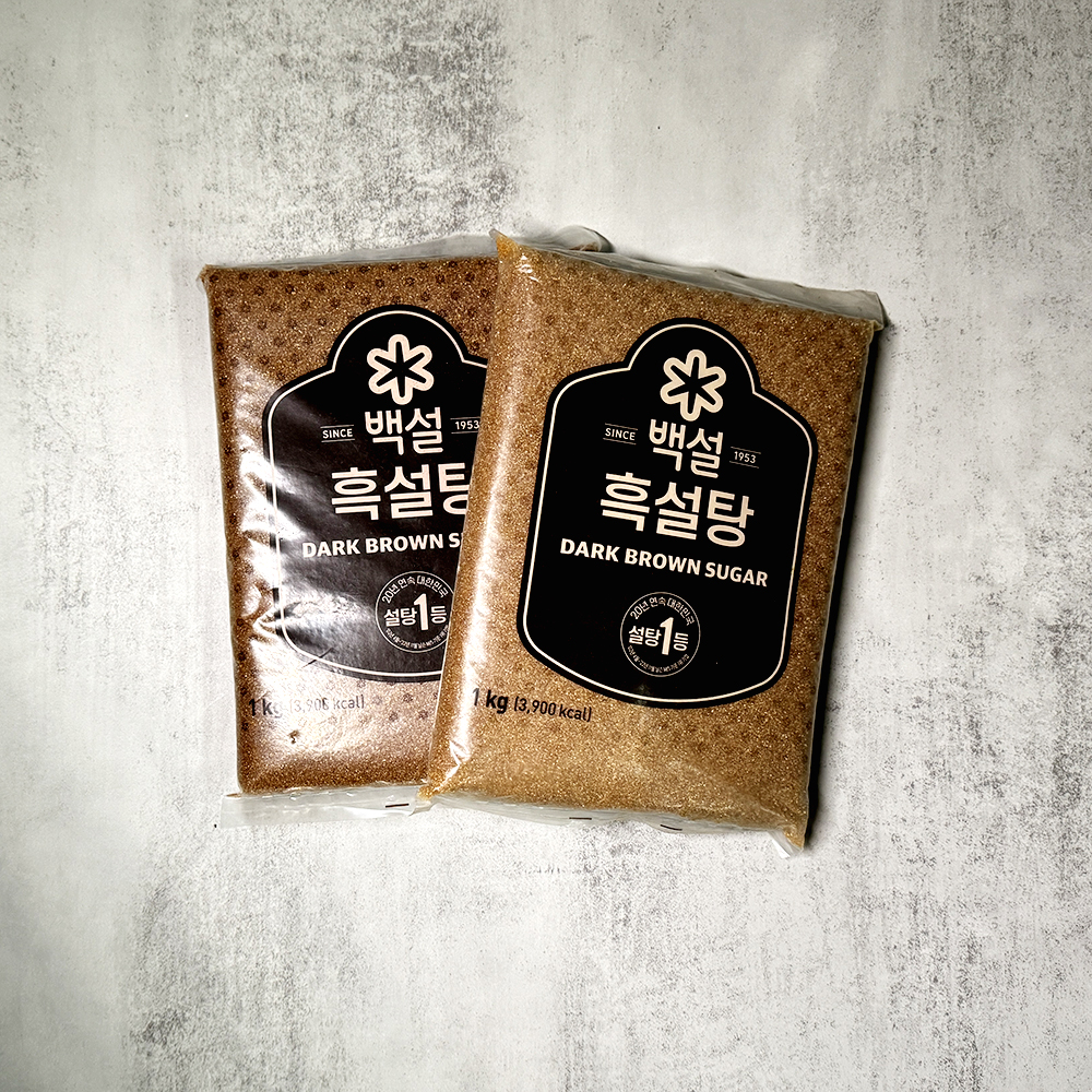 CJ 제일제당 백설 흑설탕1kg x 2개 - 상세 이미지 2
