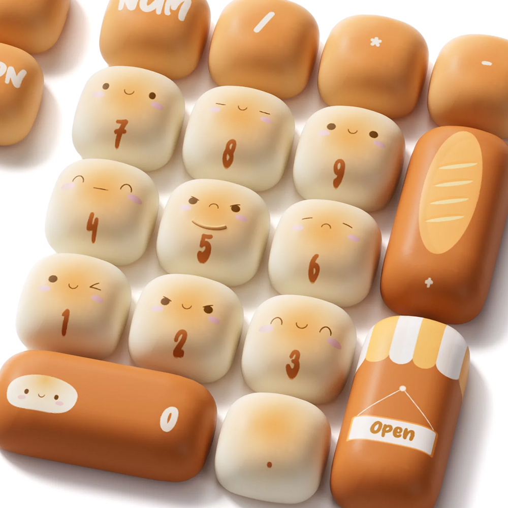 AKKO Bun Wonderland 식빵 키캡 세트 138키 커스텀키보드 교체용 이미지 6