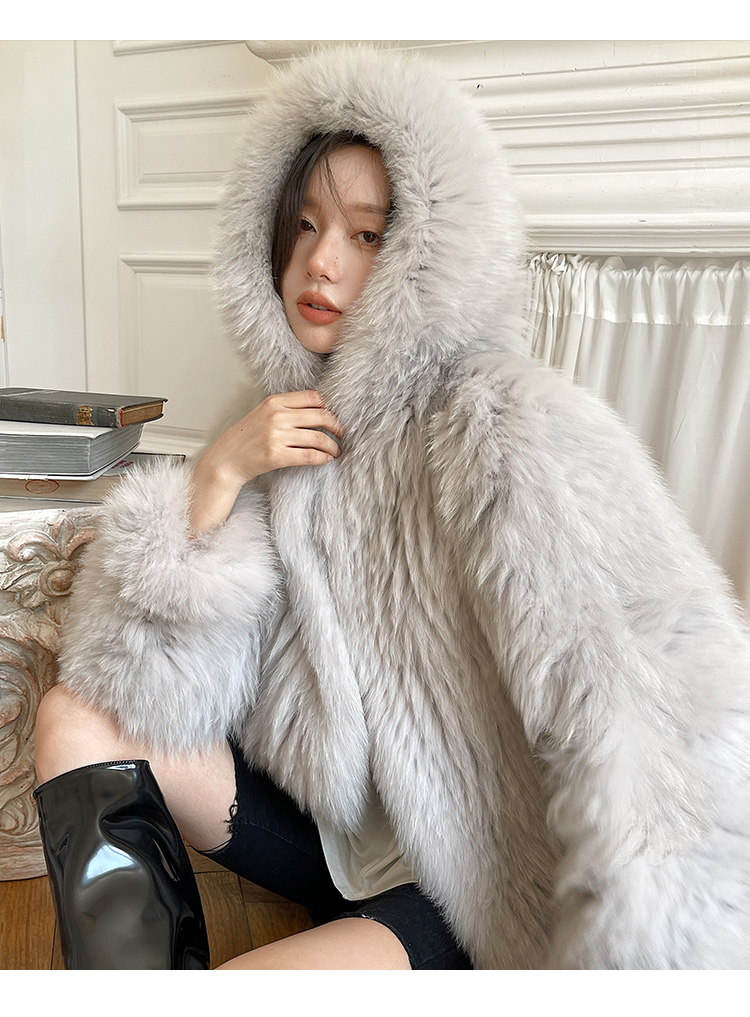 가을 겨울 모임룩 파티룩 데이트룩 퍼 후디 폭닥폭닥 따뜻 소프트 오버핏 자켓 코트 124112001 상세 이미지 5
