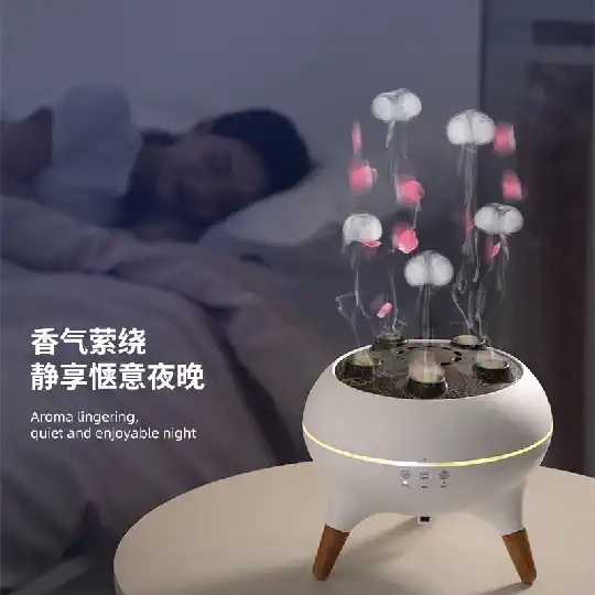 해파리가습기 용암가습기 소형 원룸 침실 사무실 물멍 책상 미니 탁상 볼케이노 - 상세 이미지 5