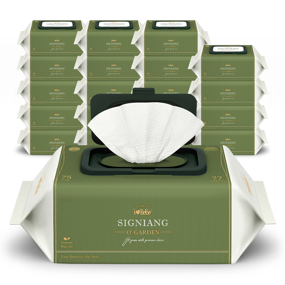 아이러브베베 시그니앙 오가든 75g엠보 아기물티슈 77매, 20개