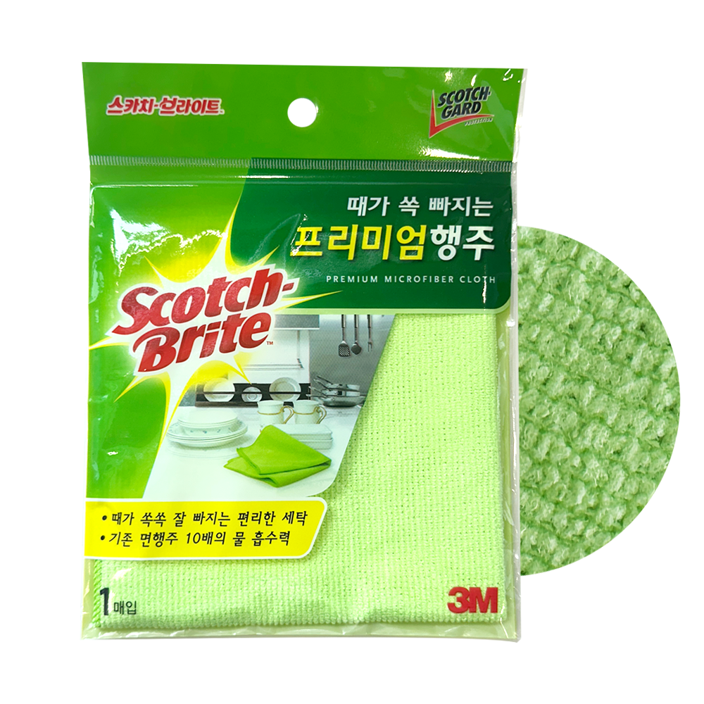 3M 극세사 행주 때가쏙빠지는 프리미엄행주 스카치브라이트 - 상품 이미지