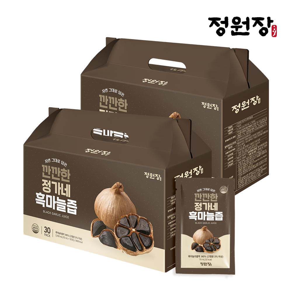 정원장 깐깐한 정가네 의성 흑마늘즙 진액 30개입 2박스 - 상품 이미지