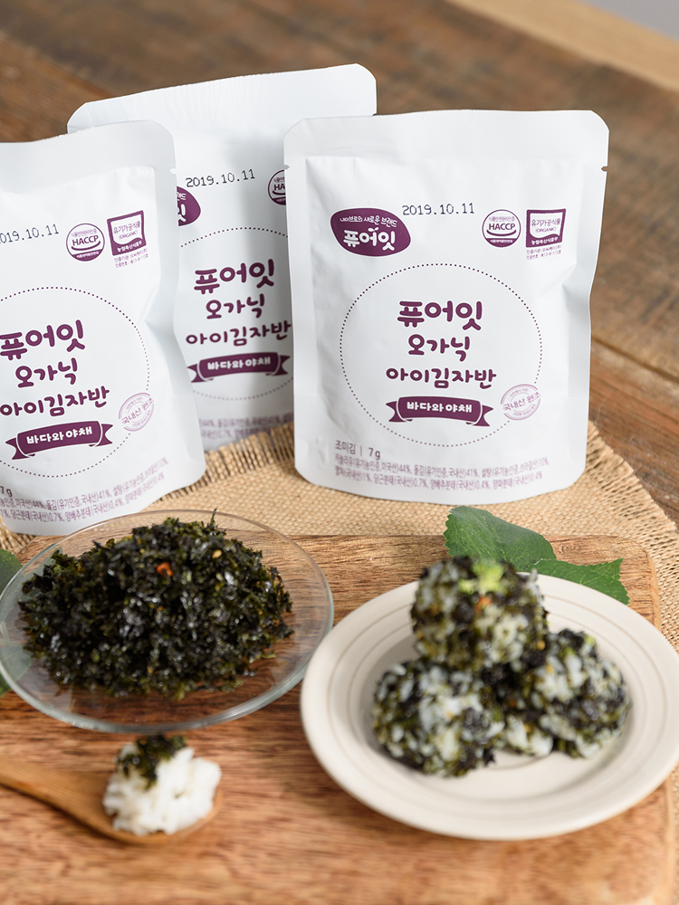 퓨어잇 유기농 아이김 김자반 골고루 5팩세트 아이반찬