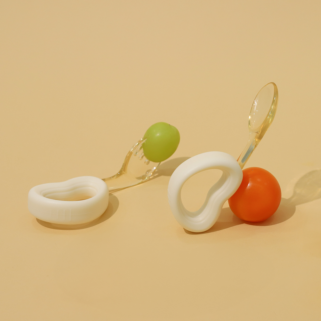 베이비팜 자기주도 이유식 스푼 포크 세트 초기 중기 아기 어린이 유아 수저 숟가락 PPSU