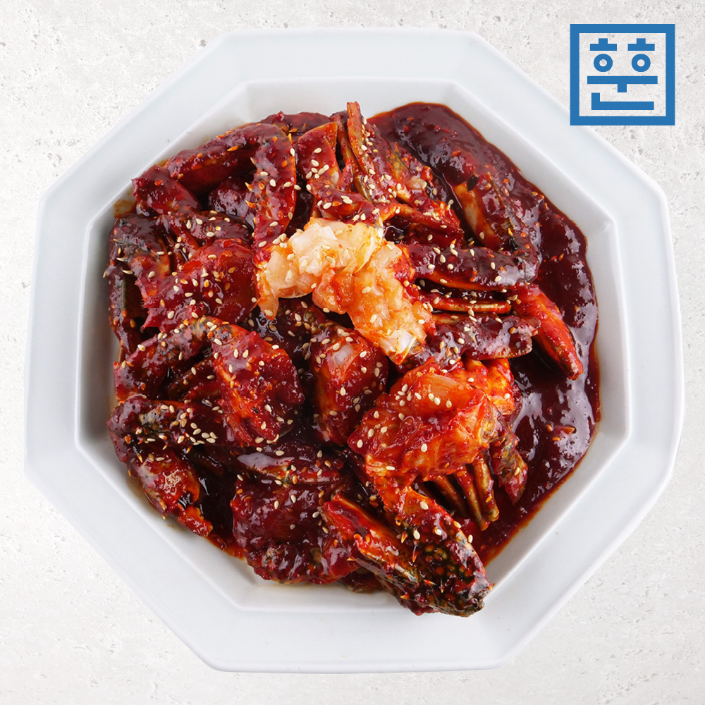 훈훈 한입 양념게장 1kg (절단꽃게, 양념꽃게장)