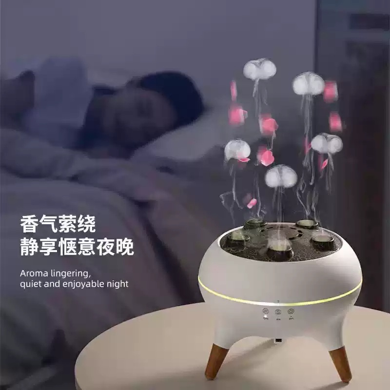 해파리가습기 소형 탁상 용암가습기 볼케이노 물멍 원룸 화산 사무실 용암 책상 - 상세 이미지 2