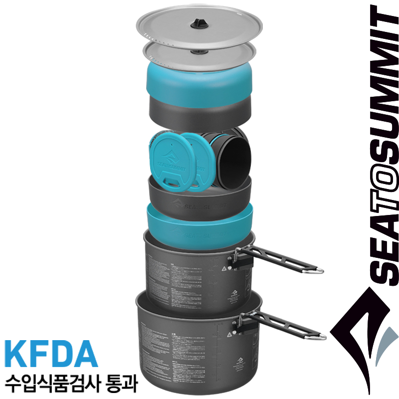 씨투써밋 알파 4.2 코펠 4인용 세트 캠핑 백패킹 식기 경량 냄비 그릇