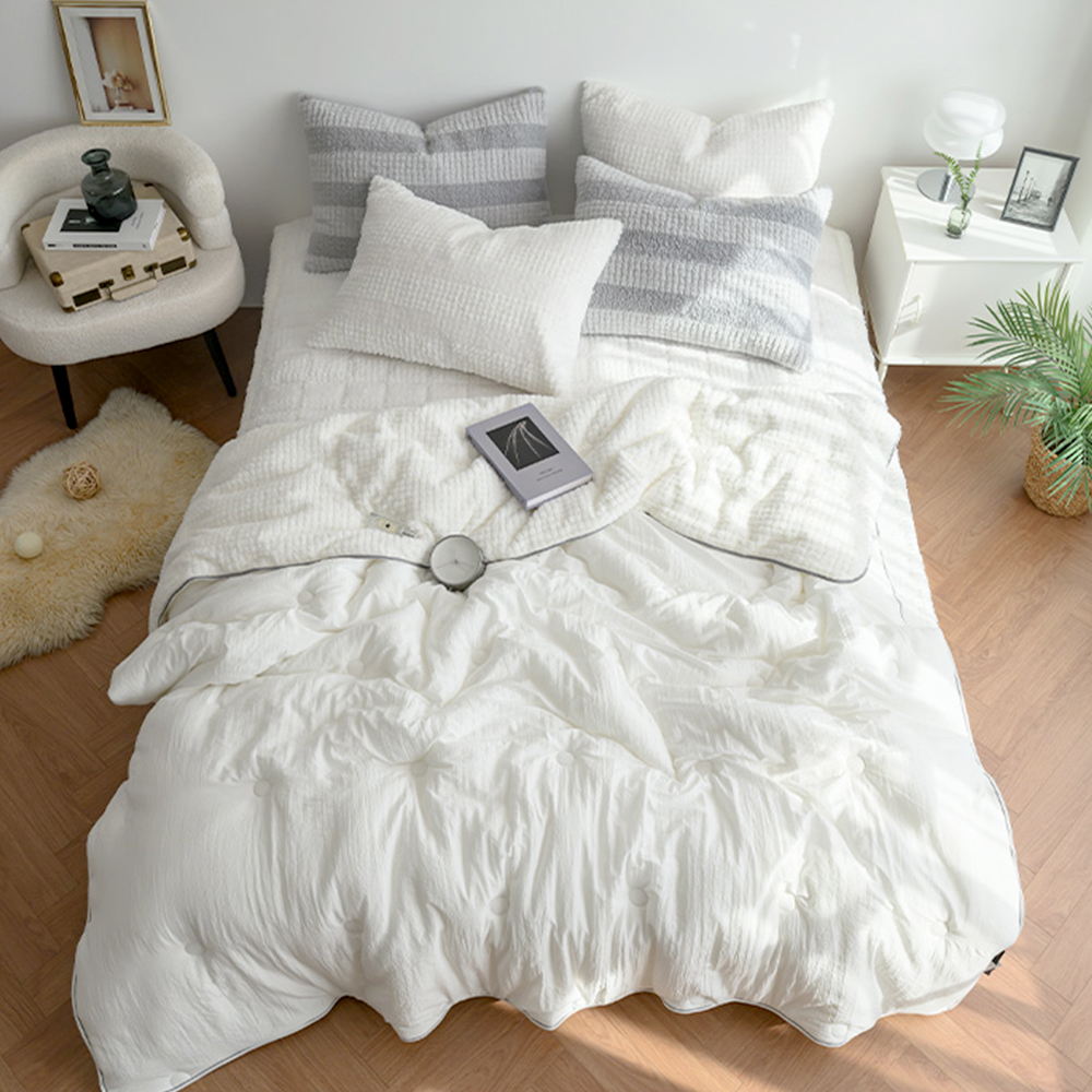 크리미 모달 극세사 차렵 겨울이불 싱글 슈퍼싱글