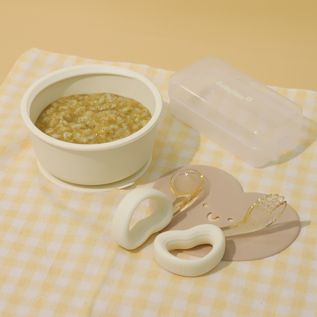 베이비팜 자기주도 이유식 스푼 포크 세트 초기 중기 아기 어린이 유아 수저 숟가락 PPSU