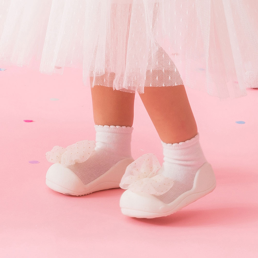 아띠빠스 아기 신발 돌 걸음마 보행기 프린세스 신발 로얄 화이트 M(115) 제품 이미지