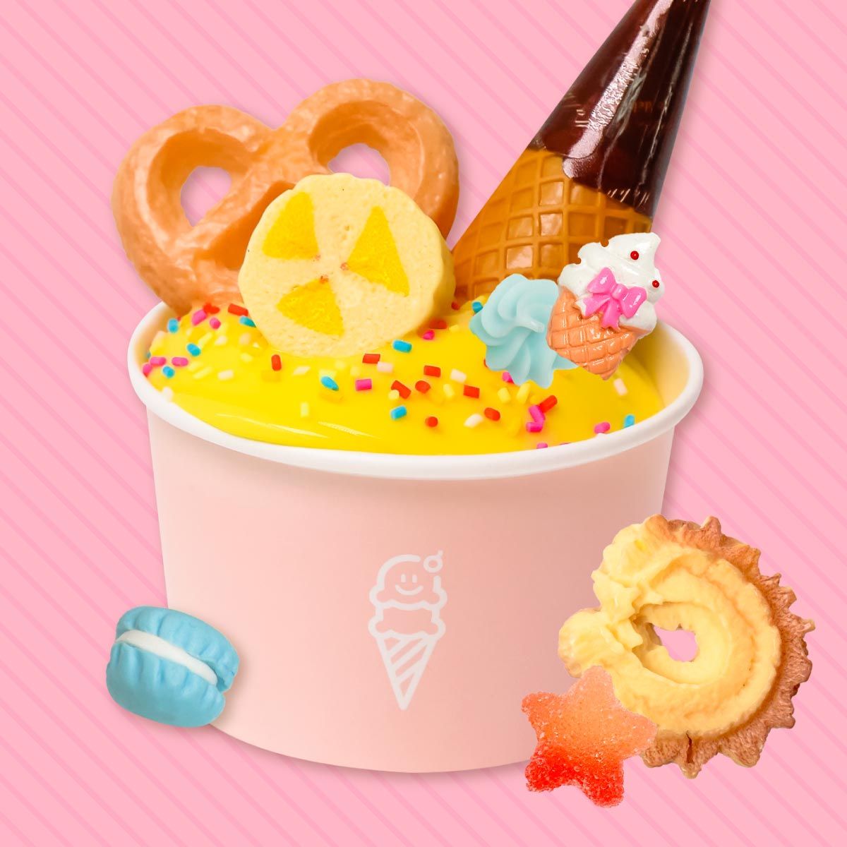 토핑 DIY 아이스크림 슬라임 시리즈 키덜트 슬라임 말랑이 액체괴물 액괴 마켓 선물 - 메인 이미지