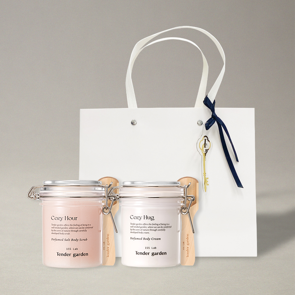텐더가든 코지 퍼퓸드 바디케어 2종세트 (솔트스크럽 350g + 바디크림 250ml) Nr61 프레쉬부케 - 상품 이미지