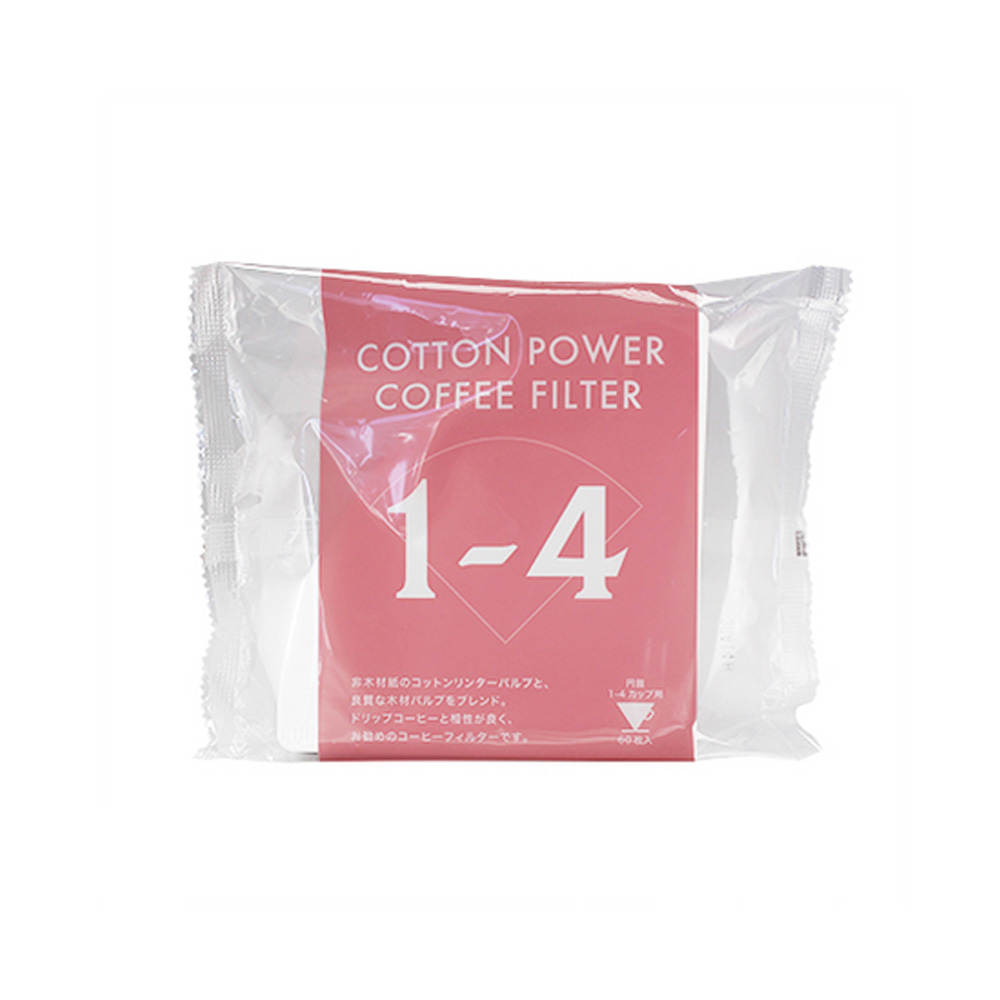 카페굿즈 커피필터 코튼 파워필터 원추형 1-4인용
