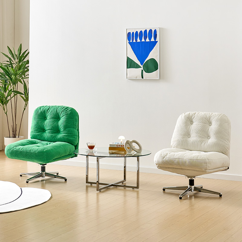 e스마트 1인용 독서 휴식 의자 회전 안락의자