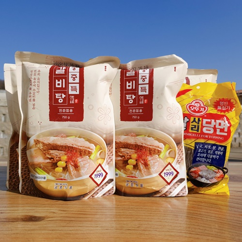 궁중식품 특 소갈비탕 고기가득 당면100g 포함 5개 - 상세 이미지 3