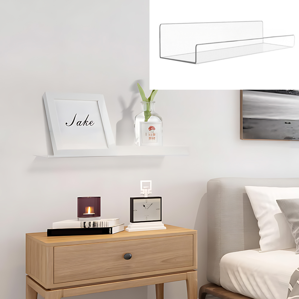 무타공 아크릴 벽선반 장난감 피규어 책 진열 선반